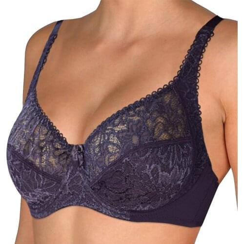 Plus Size Bras For Women Lace Bralette Bra Perspective Large Brassiere Underwire Underwear Sexy Lingerie C D DD E F Cup