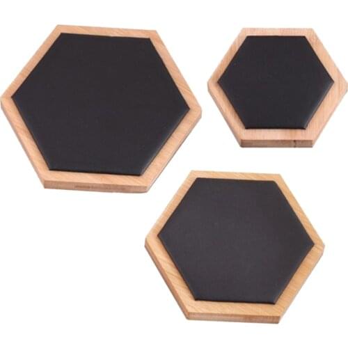 Woodenn Hexagonal Storage Bracelet Ring Necklace Hair Band Jewelry Display Tray
