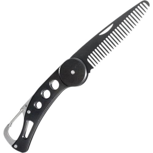 Foldable Comb Folding Pocket Clip Hair Moustache Beard Comb Fashion Men Women Hair Brush Pocket Comb