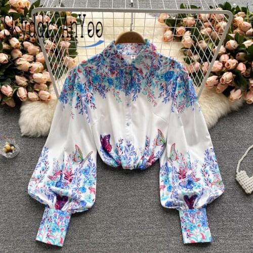 Блузки с принтом SKyddr AnYoo China At AliExpress