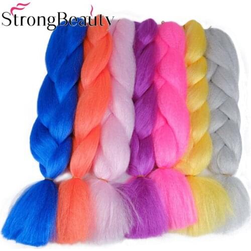 StrongBeauty Long Braiding Hair Synthetic Crochet Braids Extensions Hair for Woman 24"
