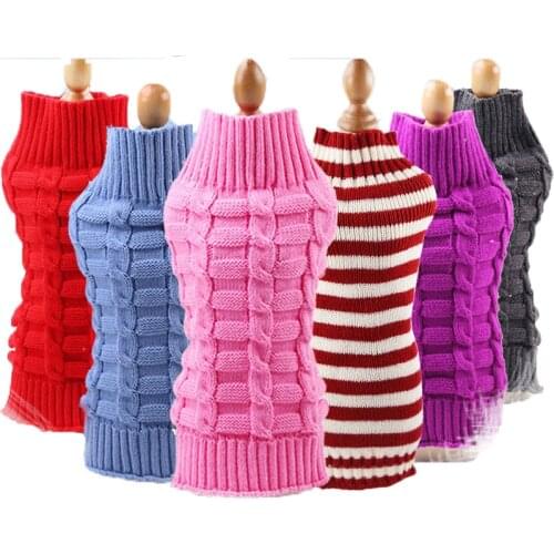 Dog Sweater Dachshund Clothes Dog Cat Pullover Puppy Sweater For Small Dogs Autumn New Jacket Pet Sweater XS Knitted Sweater Dog