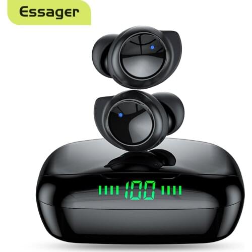 Essager T24 TWS Bluetooth 5.0 Headphones Stereo True Wireless Headset In Ear Handsfree Earphones Sport EarBuds For Mobile Phone