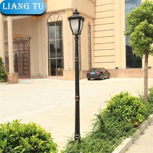 Courtyard Street Light Outdoor Waterproof European High and Thick Post Lamp Old Style Road Light Outdoor Led Lamp