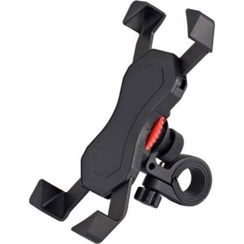 Universal Motorcycle Bicycle Mobile Phone Holder For 3.5 - 6.5 In Smartphone With 360 Degree Rotation