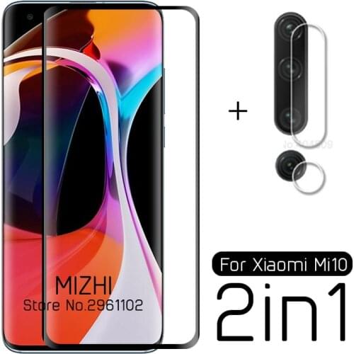 2in1 protective glass for xiaomi mi 10 camera lens screen protector on xiomi xaomi redmi mi 10 pro mi10 10pro tremp glasses film
