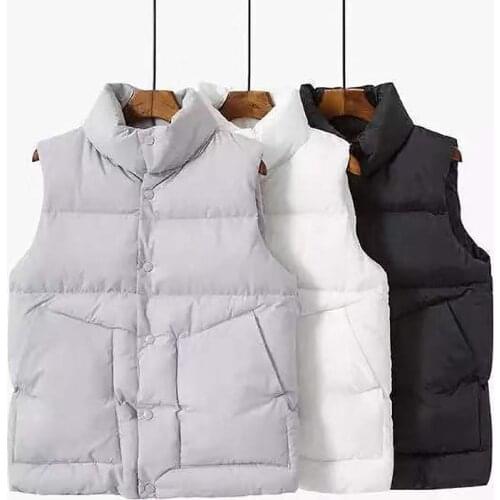 Waistcoat jacket Loose Cotton Vest Women cropped waistcoat thickened Vest Jacket Cheap 3XL Oversize Winter 2021
