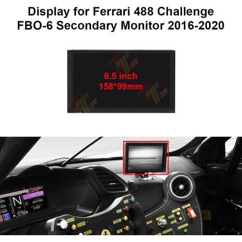 LCD Display for Ferrari 488 Challenge FBO-6 Secondary Monitor
