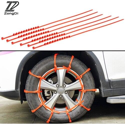 10pcs Winter Anti Slip Snow Chains For Mercedes Benz W203 W204 W211 Volvo S60 XC90 XC60 S80 Subaru Forester XV Accessories