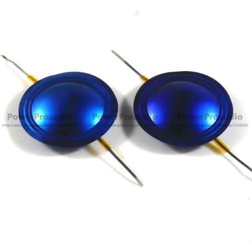 2PCS 34.4MM Voice Coil Blue Titanium Film 34.5 Core Horn Tweeter Diaphragm Aluminium Flat Wire Repair Accessorie
