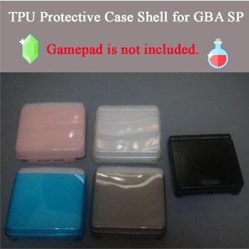 10 pcs a lot TPU Protective Case For G-B-A SP Console Controller Transparent Silicone Cover Anti-Scratch Case