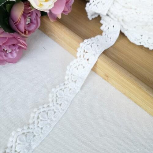 19 yards 3cm Cotton embroidery Lace ribbon Handmade DIY material Garment needlework sewing accessories Clothing edge fabric 855