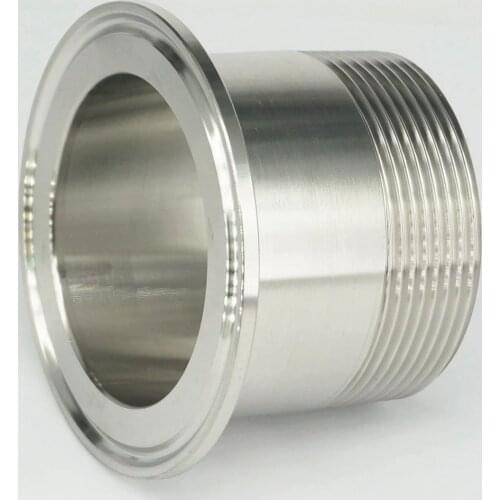 2-1/2" BSP Male x 3" Tri Clamp 304 Stainless Steel Sanitary Ferrule Clamp Pipe Fitting Connector Homebrew
