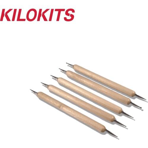 5PCS Wooden Ball Stylus Glue Stick for Plastic Models Kits Tanks Airplanes Trains Miniature DIY Tool 1/35 1/72 1/87 HO N O OO