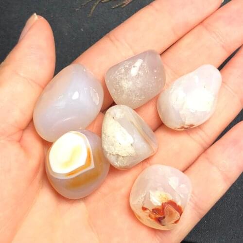 50g Natural agate crystal gem rolling treatment stone feng shui stone crystal natural stone