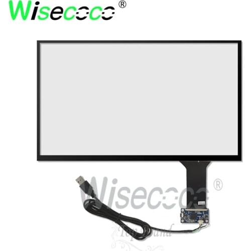 Wisecoco capacitive touch screen 15.6 inch 2k 4k each resolution universal ,for 15.6 inch lcd screen support Android Windows