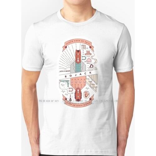 Piece Of Sh * T Bojack T Shirt 100% Pure Cotton Bojack Tv Show Funny Quirky Creative Trending Vintage Cool Gift Euro Us Size