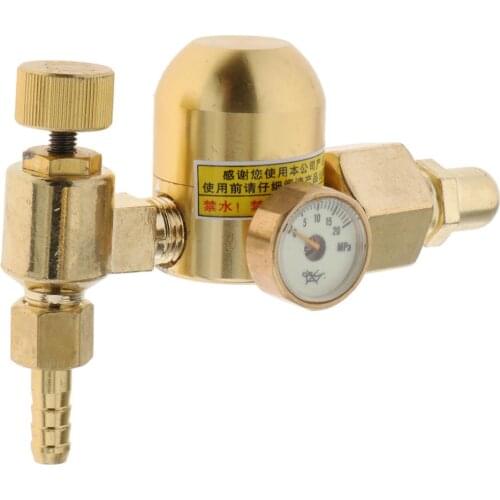 G5/8" 0-20MPa Argon Gas Pressure Regulator Reducer Flowmeter Value Gauge