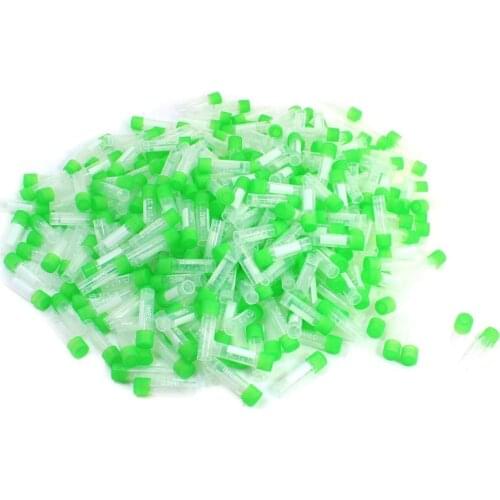 Hot sale 500Pcs Polypropylene Lab Liquid Graduated Cryo Vial Container 1.8ml