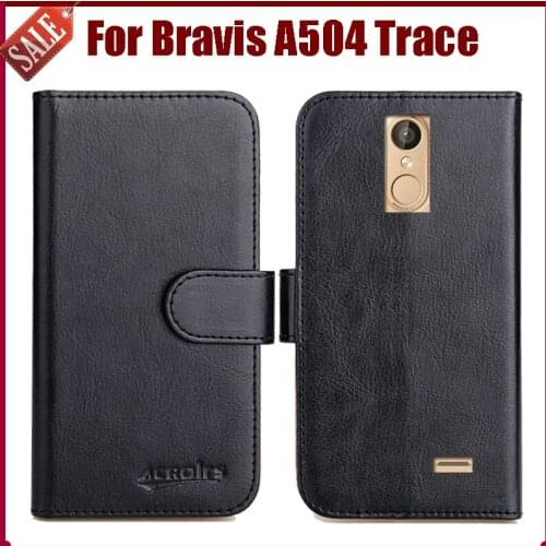 Hot Sale! Bravis A504 Trace Case High Quality 6 Colors Flip Leather Exclusive Protective Cover For Bravis A504 Trace Case