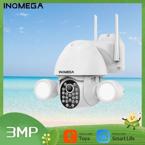 INQMEGA IP Camera TUYA Smart Home Security Protection Courtyard Machine 3MP CCTV Day and Night Full Color Camera