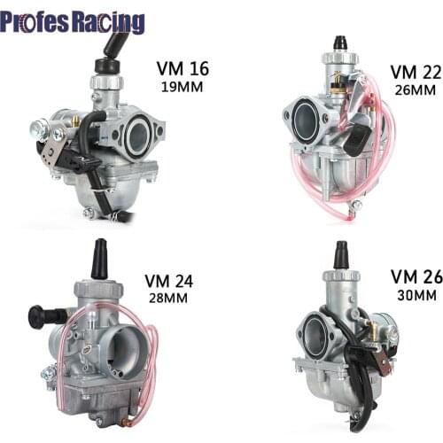 Mikuni Carburetor VM16 22mm VM22 26mm VM24 28mm VM26 30mm Carburateur For 110cc to 250cc Pit Dirt Bike ATV Quad Motorcycle