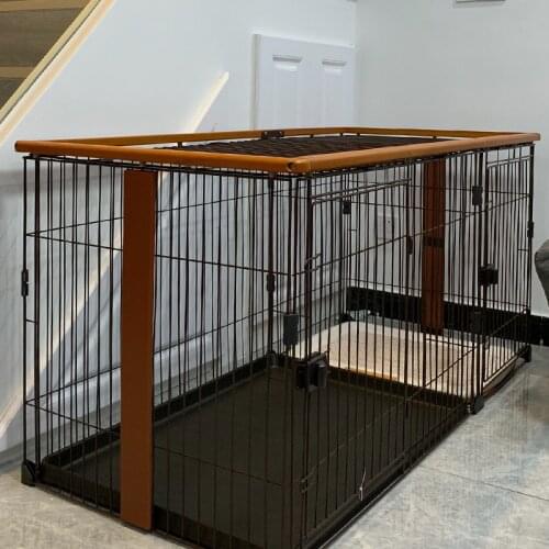 Dog Crate Small Dog Home Indoor Dog Cage Medium Large Dog with Toilet Kennel Pomeranian Pet Fence Dog Fence
