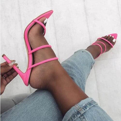 LAKESHI Womens High-heeled Shoes