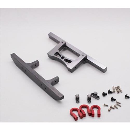 JJRC Q65 C606 D844 1:10 2.4G 4WD RC Car Jeep spare parts Metal upgrade accessories Front and rear bumpers