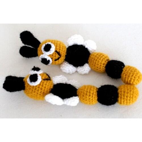 Baby Girl Boy Photography Props Crochet Cute Bees Knitted Bee Toys Newborn Photo Toy Stuffed Animals Baby Shower Gift Christmas