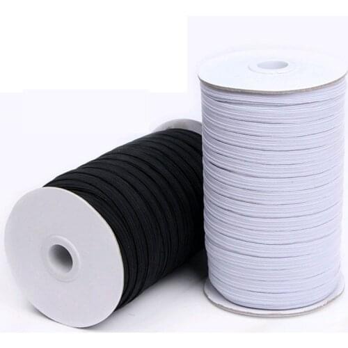 5yards/10yards High-Quality Fat Black White Elastic Band Face Mask Made 3mm Clothing Sewing Fabric DIY Garment Accessories
