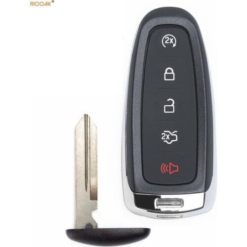 RIOOAK New Replacement Smart Remote Start Smart Prox Key 5 Button 315MHz ID46 Chip Fob Transmitter for For d FCC: M3N5WY8609