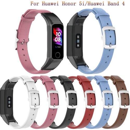 Luxury Leather Wrist Strap for Huawei Honor 5i Bracelet Watch Accessories Smart Wrist bands for Huawei Band 4 fashion Band Strap