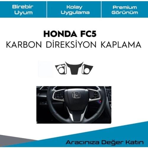 HONDA FC5 STEERING WHEEL CARBON WRAPPING STICKER 422719613