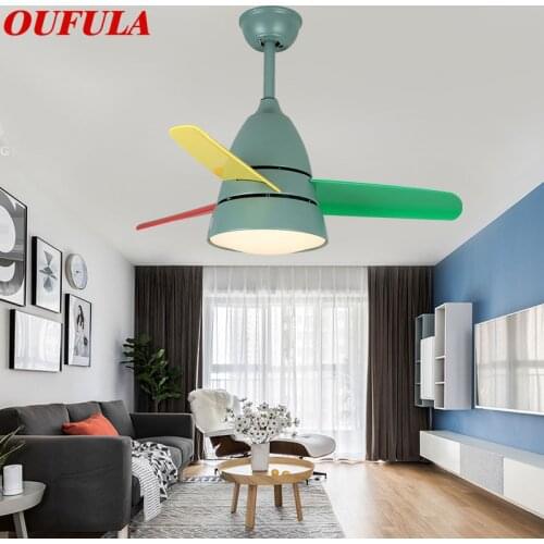 WPD Modern Ceiling Fan Lights Lamps With Remote Control Fashionable Decorative For Home Living Room Bedroom Dining Room