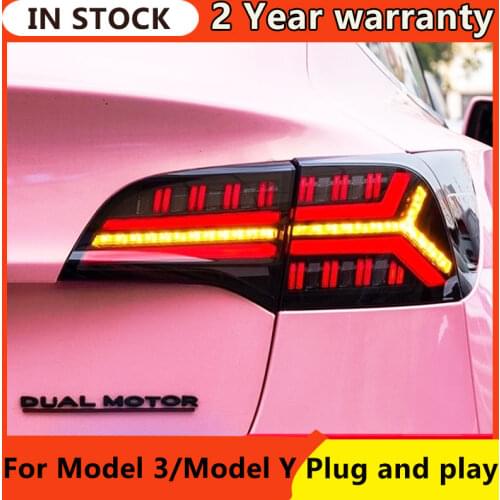Car Styling Tail Lamp for Tesla Model 3 Tail Lights Model Y LED Tail Light Dynamic Signal DRL Brake Reverse auto Accessories