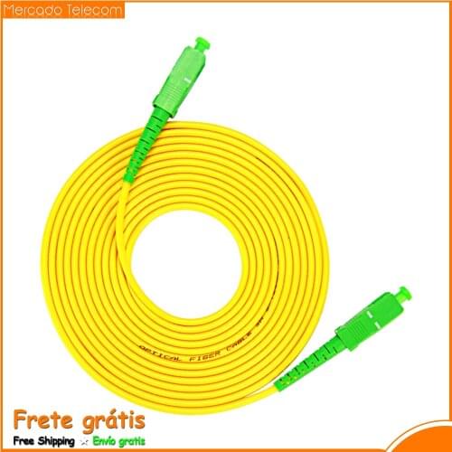 10PCS/ bag SC APC Simplex mode fiber optic patch cord Cable 3.0mm Low loss FTTH LSZH Fiber Optic Patch Cord