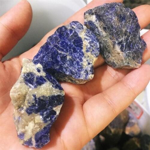 100G Natural blue grain stone crystal turnover stone crystal healing specimens, gem mineral home desktop aquarium decoration