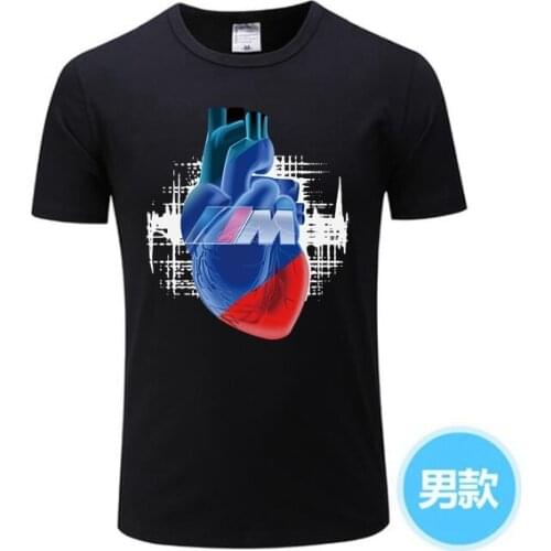 2021 Car Fans M3 M5 M Power Heart Logo Auto Cars Blut Manner Mens T-Shirt E92 E46 E30 E21 Women Tee Tops AMG F1 Men TShirt GG-2