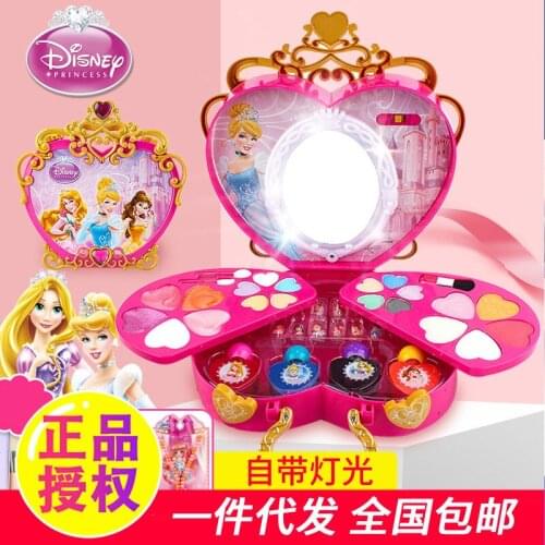 Diseny 39 pcs frozen elsa anna Lip gloss lipstick Beauty Makeup set Princess snow White Beauty pretend play girls Gift Box