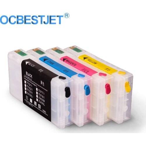 4Colors/Set T7891-T7894 T7891XL Refillable Ink Cartridge With ARC Chip For Epson WF-5110 WF-5190 WF-5620 WF-5690 WF4630 WF-4640