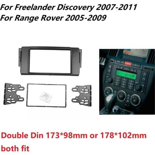 AU05 -Radio Trim Kit for LAND ROVER Discovery 2007-2011 Range Rover 2005-2009 2 Din DVD Stereo Panel Frame Facia