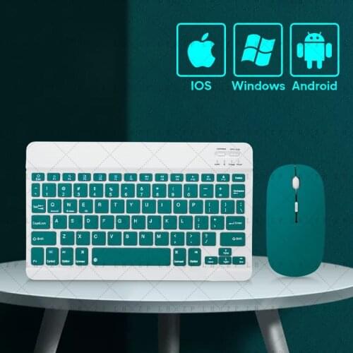 Tablet Wireless Keyboard For iPad 9.7 2018 10.2 2019 2020 10.9 7th 8th Teclado, Bluetooth Keyboard Mouse For iPad iPad Air 2 3 4