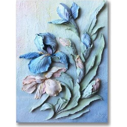 Flowers Art Rose Peony Printed 11CT Cross-Stitch DIY Embroidery Patterns DMC Threads Knitting Craft Hobby Needlework Floss