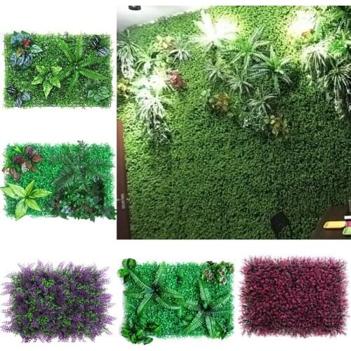 40X60CM Simulation Plastic Plant Wall Hanging Decor Wedding Artificial Lawn Wall DIY Garden Mall Landscape Decoration Carpet