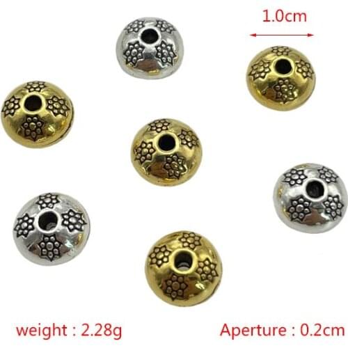 JunKang Flat Plum Gasket Round Color Cloud Spacer Bead DIY Bracelet Necklace Jewelry Connector Making Accessories