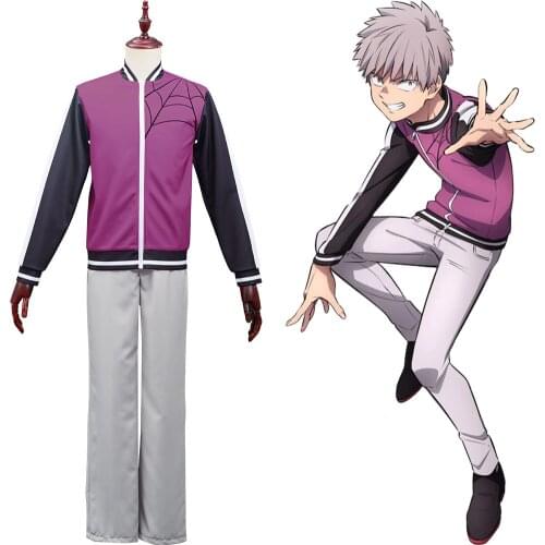 Anime Kemono Jihen Shiki Tademaru Cosplay Costume Zipper Jacket Pants Suits Halloween Carnival Costume