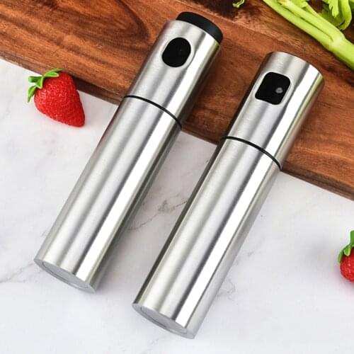 Kitchen Baking Oil Spray Bottle Vinegar Stainless Steel Bottle Oil Dispenser Cooking Tool Salad BBQ Water Pump Gravy Oil spray