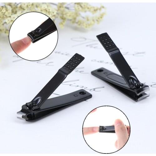 Black Stainless Steel Nail Clipper 2style Nail Cutting Machine Professional Nail Trimmer High Quality Toe Nail Clipper Nail Tool