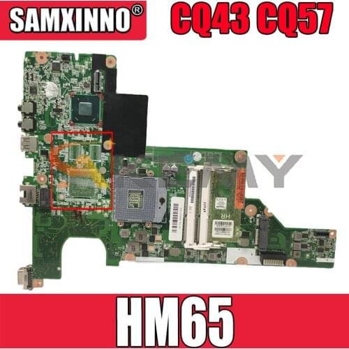 For HP Pavillion CQ43 CQ57 01015FY00-388-G 646177-001 HM65 PGA 988B Notebook motherboard Mainboard full test 100% work